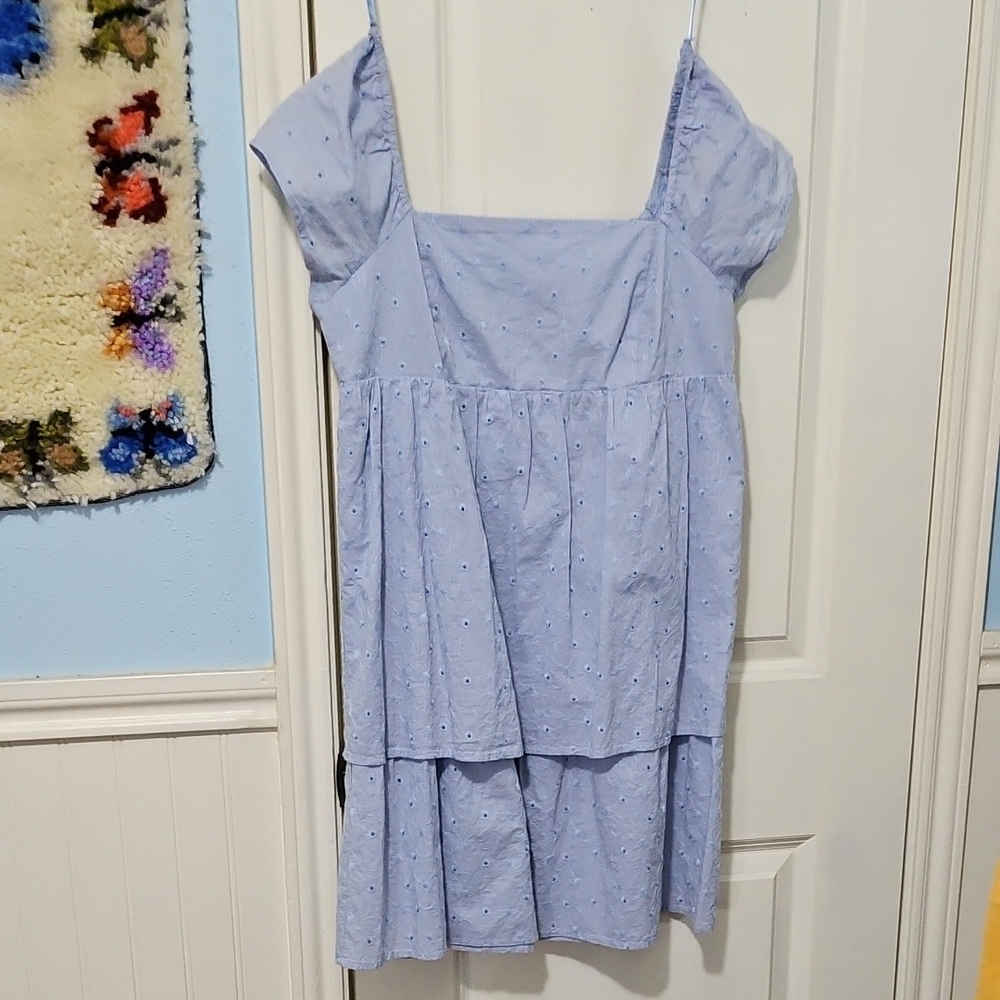 RTR Now Light Blue Eyelet Dress